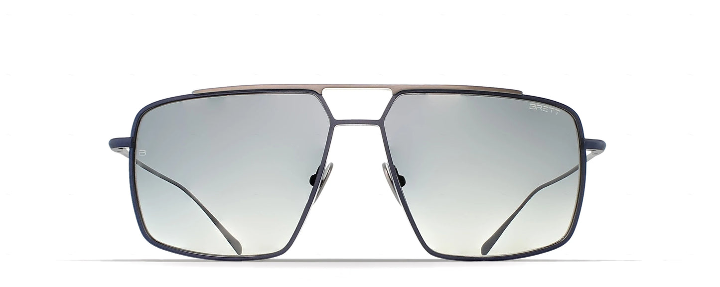 Brett Al Sunglasses - Blue/Silver