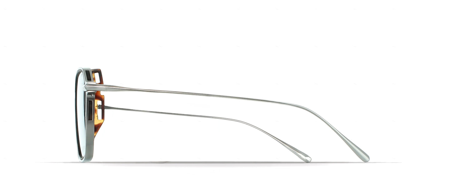 Brett Francois Sunglasses - Matt Titanium/Tortoise