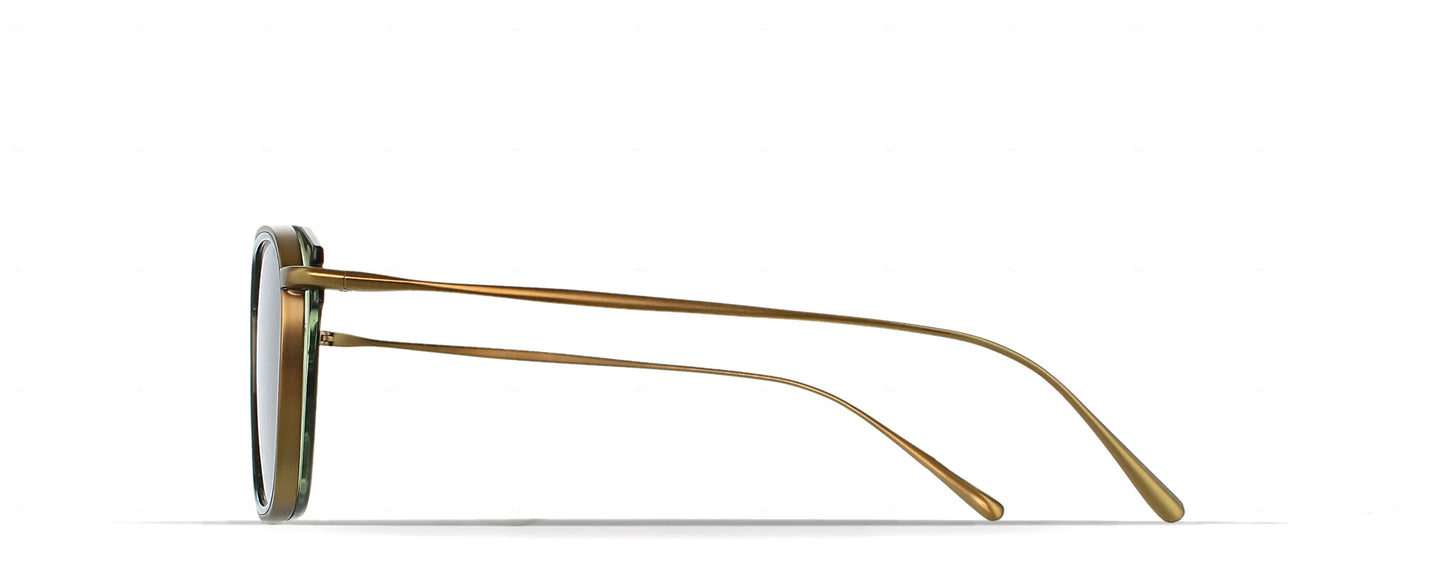 Brett Mike Sunglasses - Green/Copper