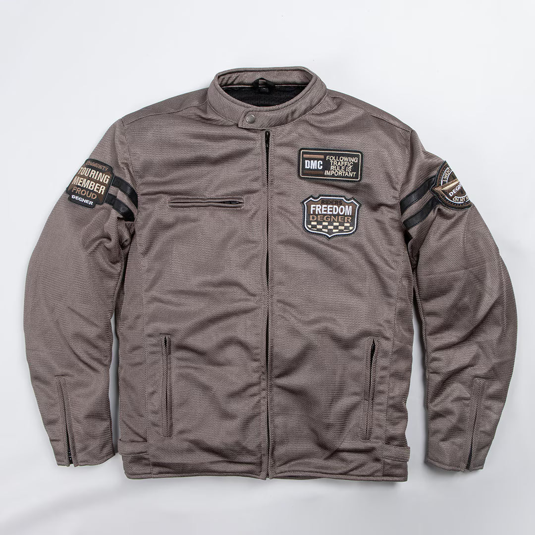 Degner Textile Mesh Jacket 25SJ-6 - Grey – MOTOMAN