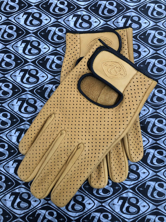 78 Motor Co Superveloce Gloves - Yellow