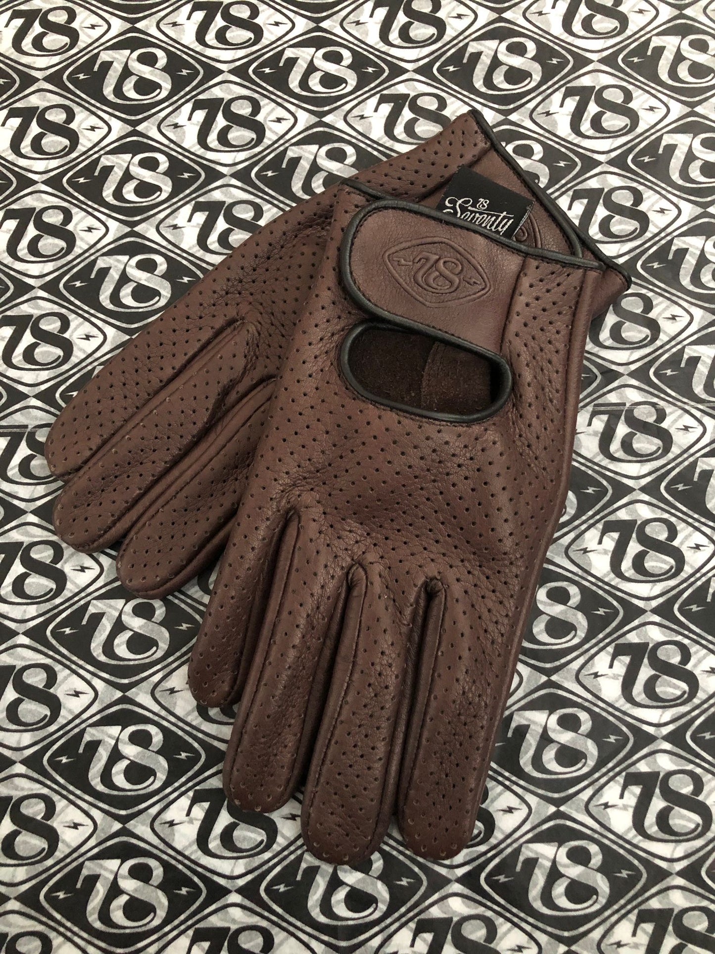 78 Motor Co Superveloce Gloves - Chocolate