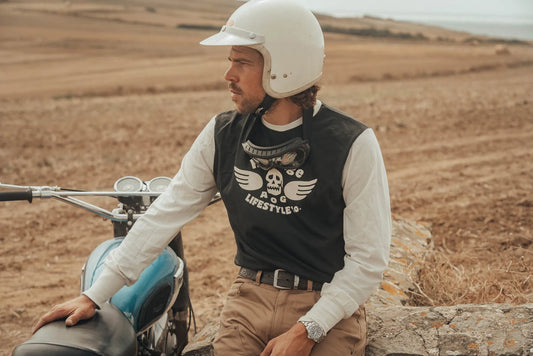 Age of Glory Genuine LS Tee - Washed Black/Off-White