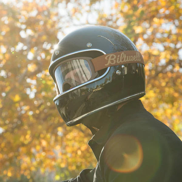 Biltwell Moto 2.0 Goggles - Script Chocolate