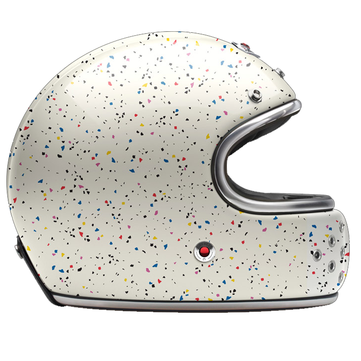 Ruby Castel Full Face Helmet - Cosmos White