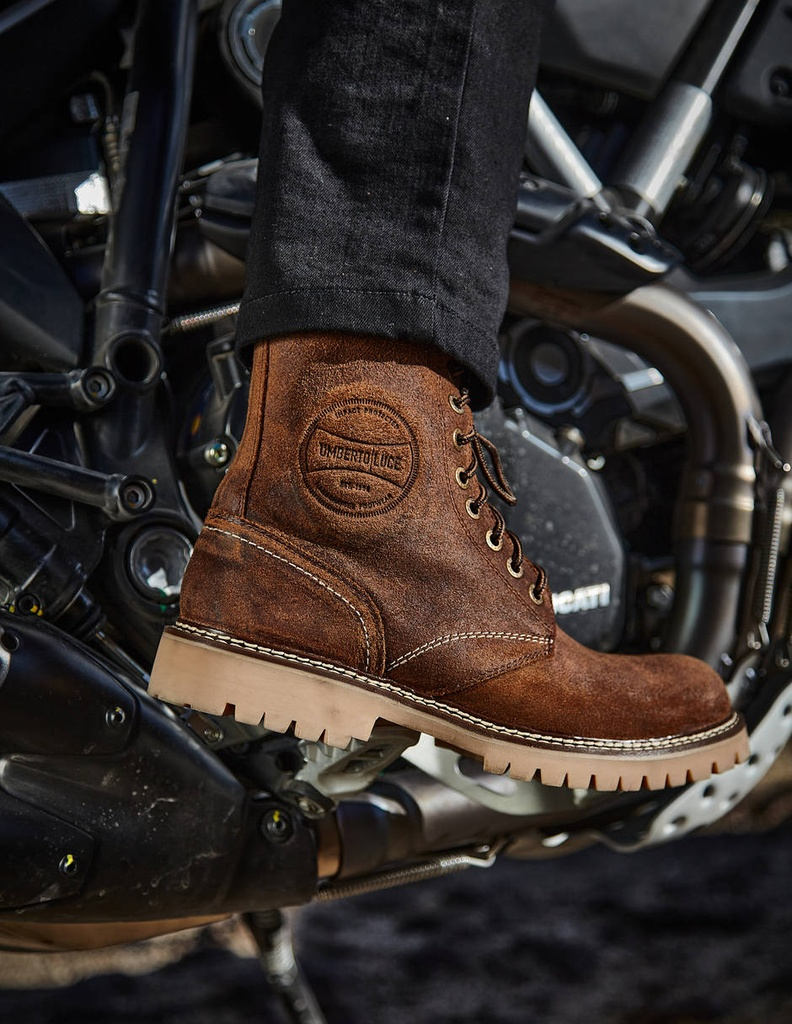 Umberto Luce Gilmore Biker Boots - Brown