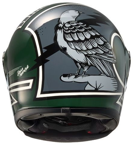 Shoei Glamster Heiwa Motorcycle - TC-4 Green/Grey