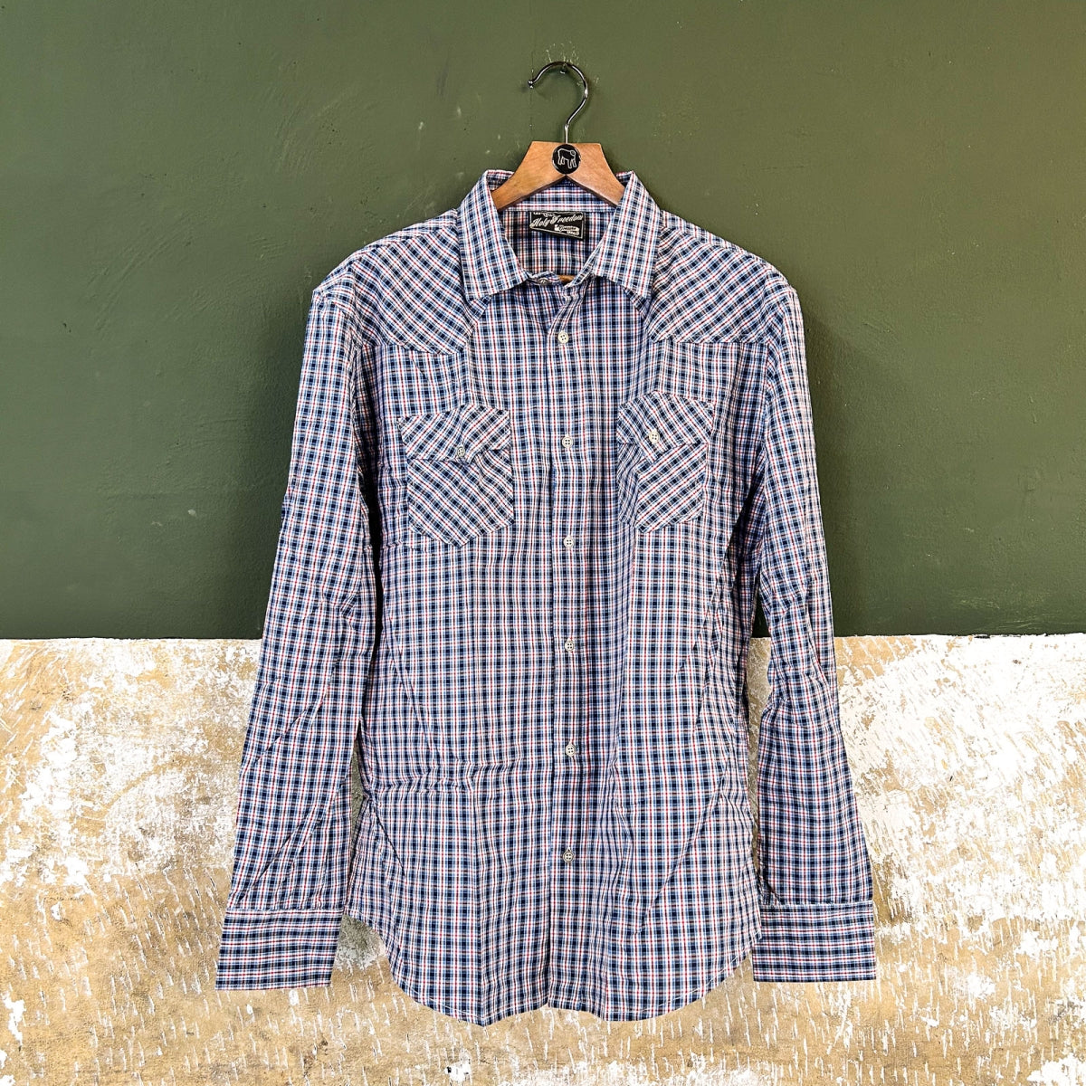Holyfreedom Small Check Shirt - Blue
