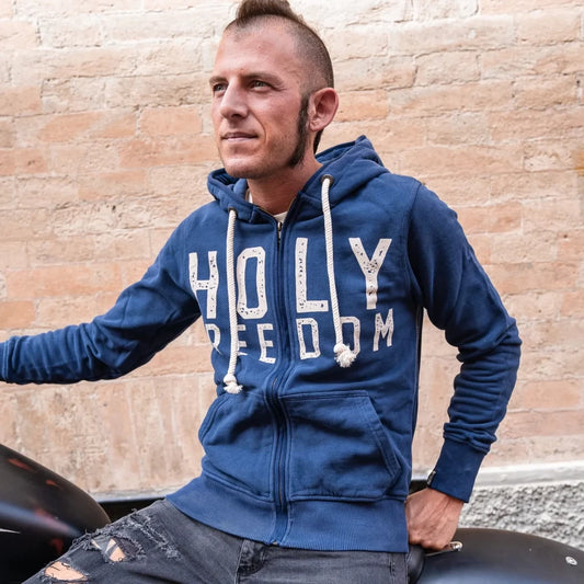 Holyfreedom College Hoodie - Blue