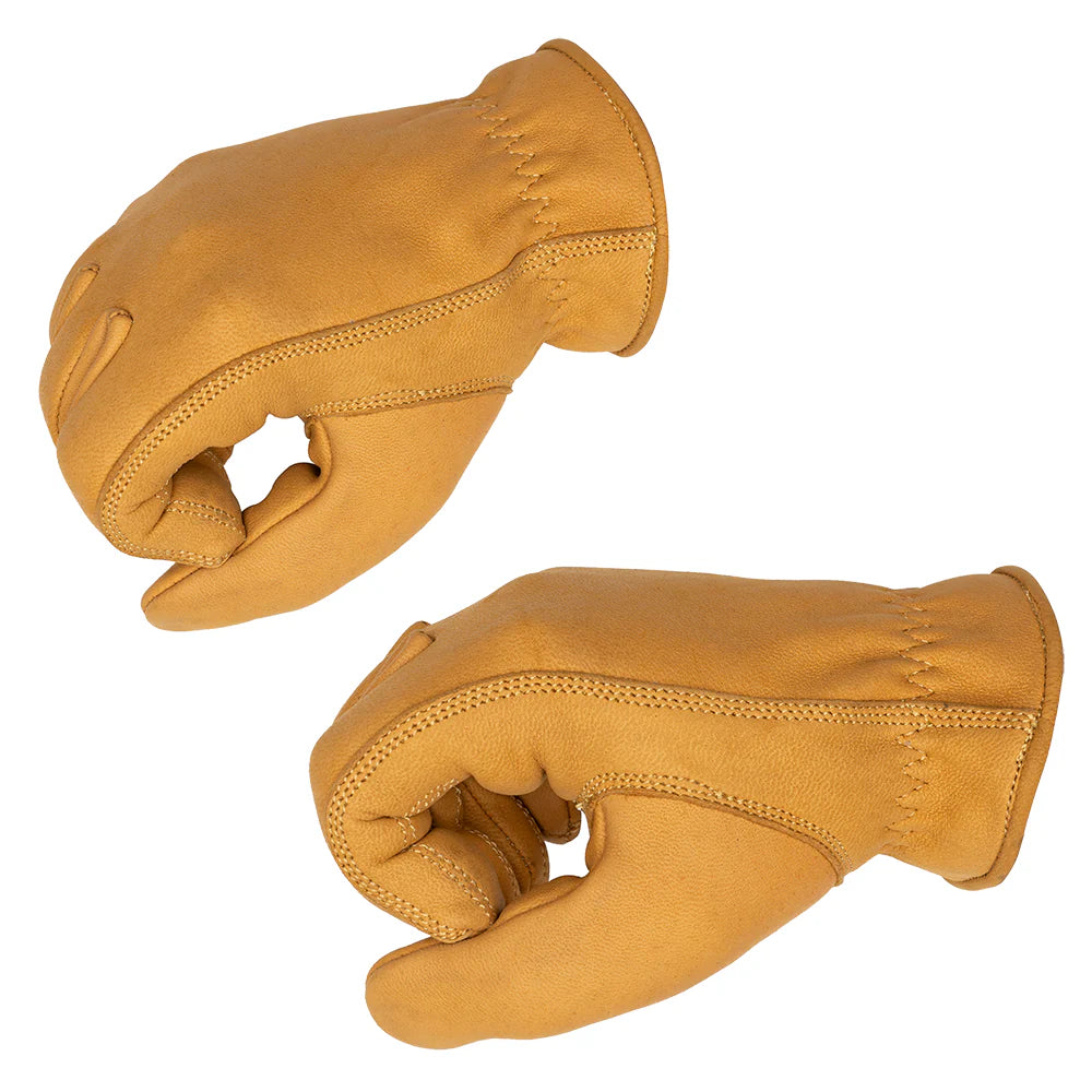 Goldtop Deerskin Roper Short Gloves