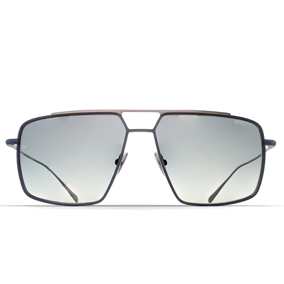 Brett Al Sunglasses - Blue/Silver