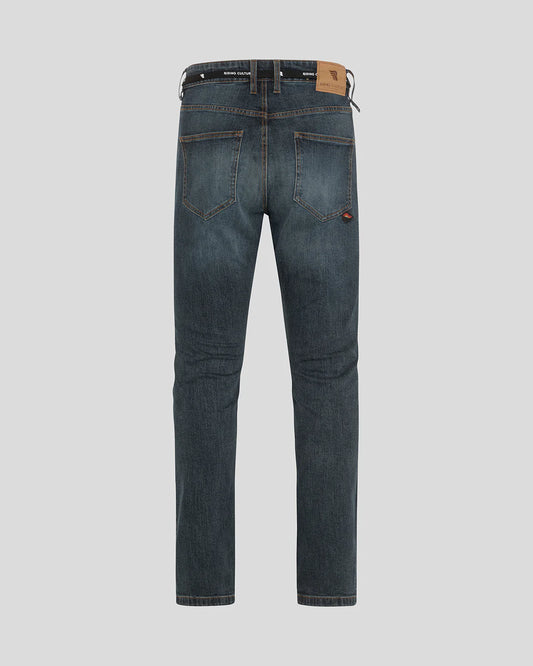 Riding Culture Straight Fit Jeans - Washed Blue