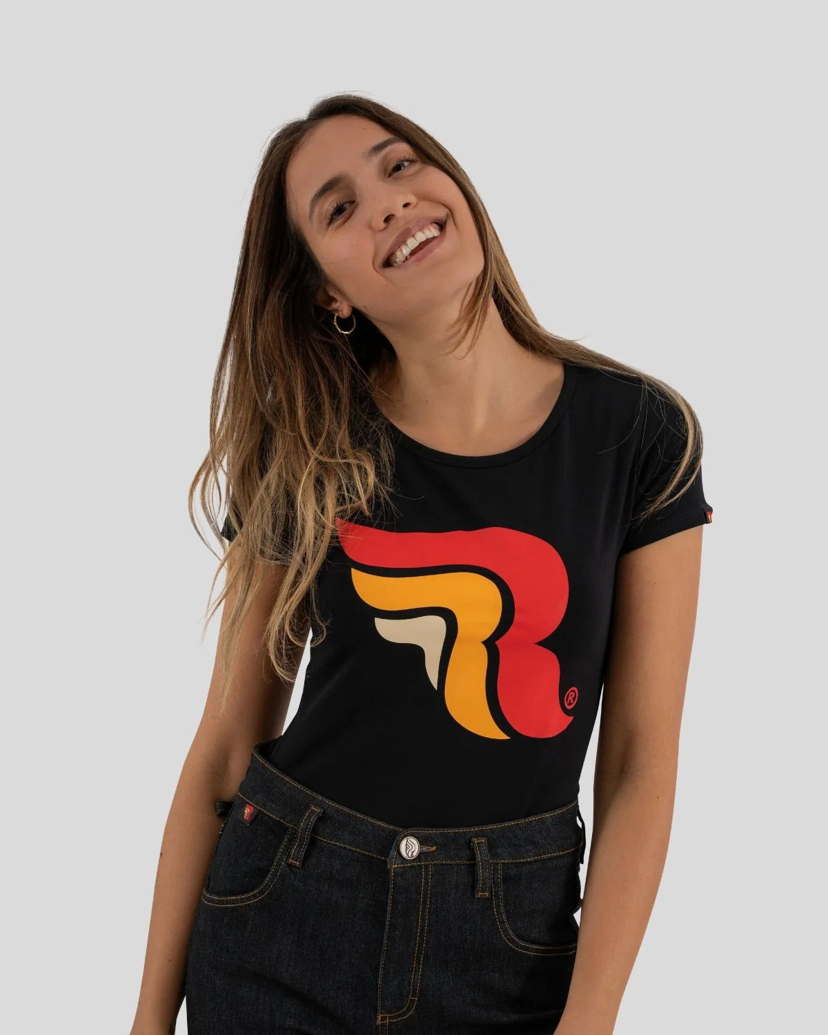 Riding Culture Logo RC Lady T-Shirt - Black