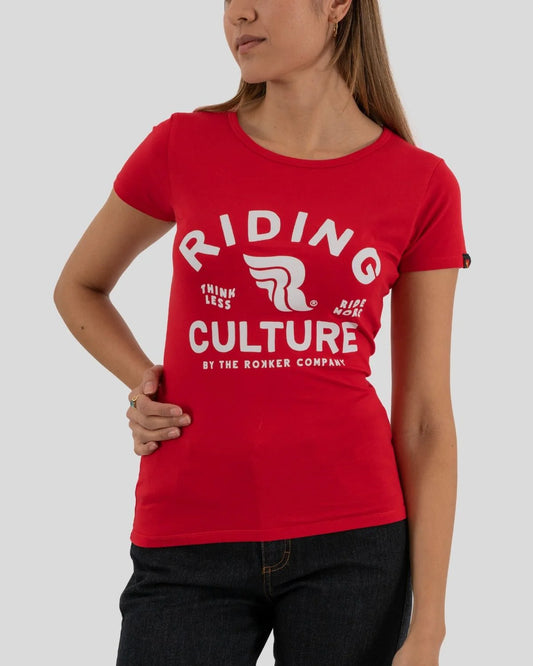 Riding Culture Ride More Lady T-Shirt - Red