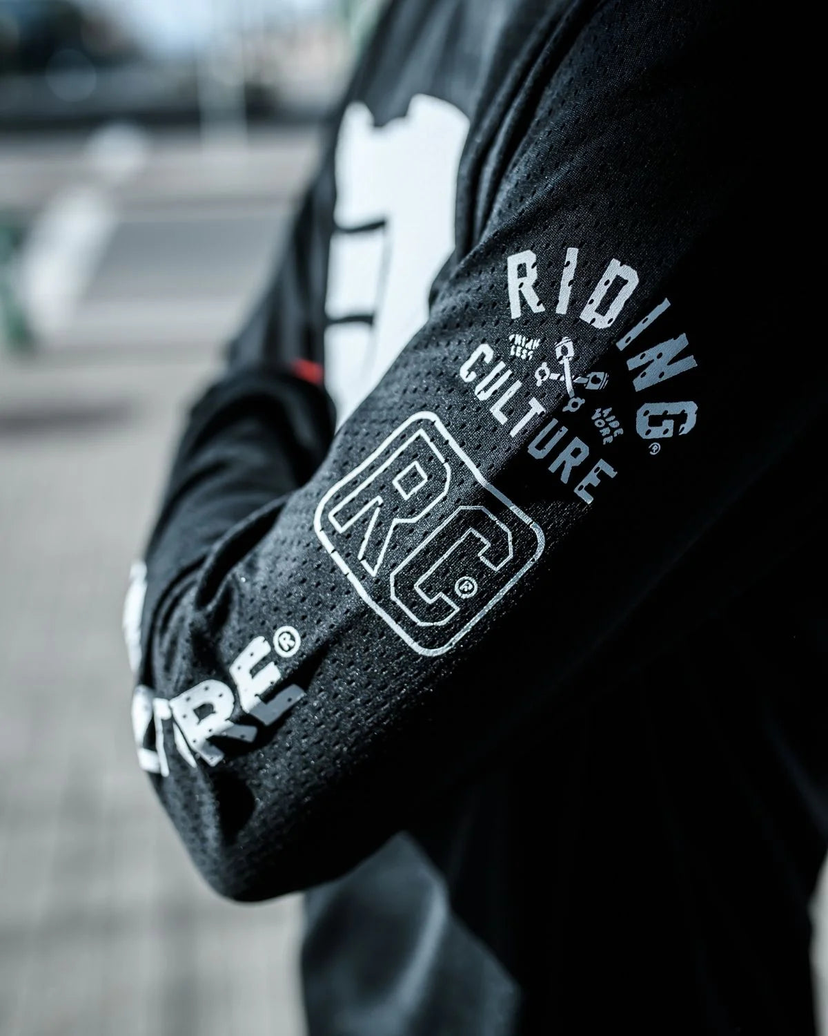 Riding Culture Logo Jersey - White/Black