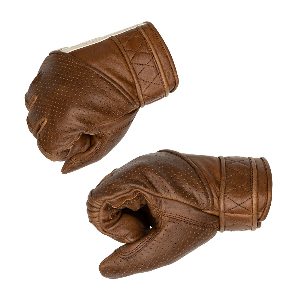 Goldtop Cafe Racer Gloves - Waxed Brown