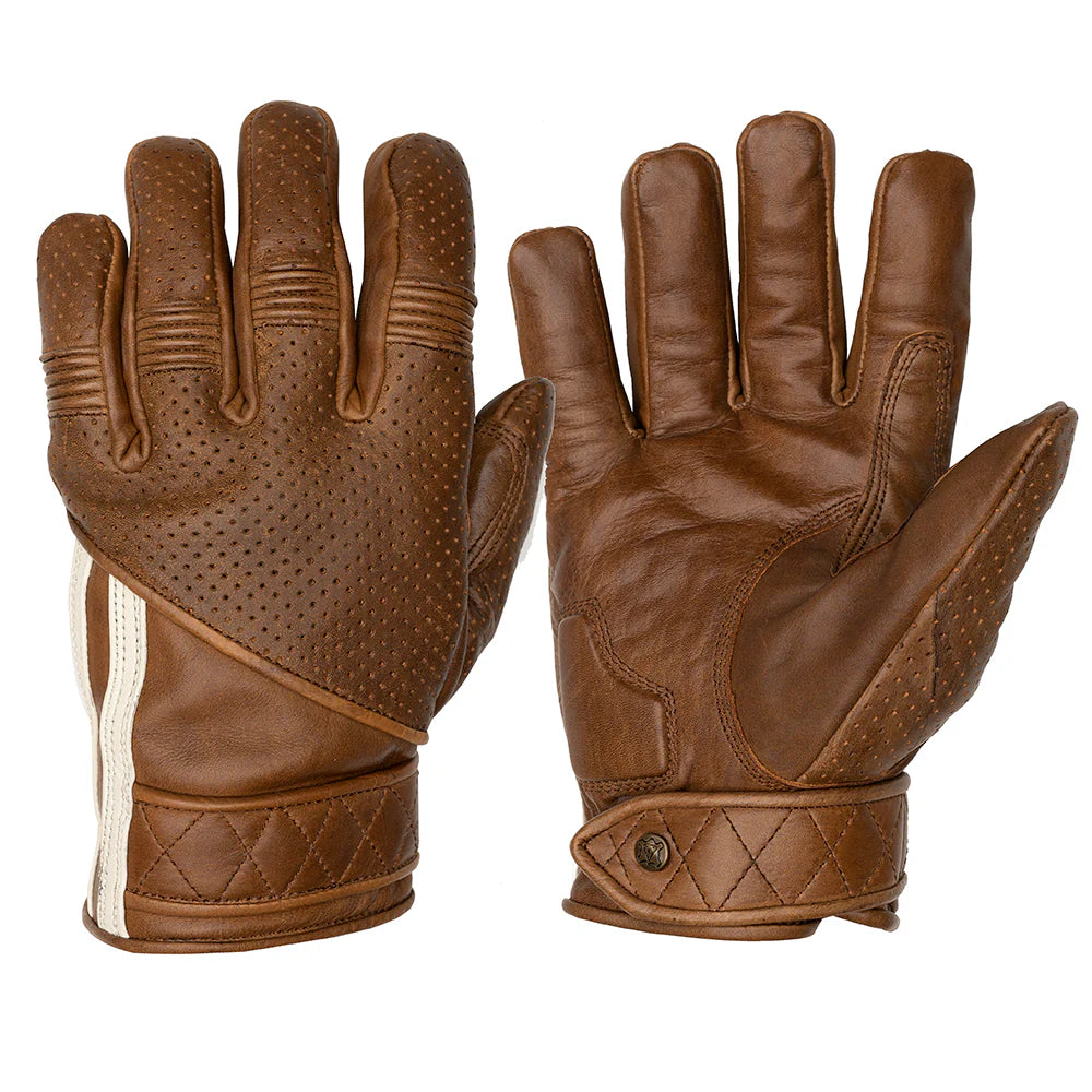 Goldtop Cafe Racer Gloves - Waxed Brown