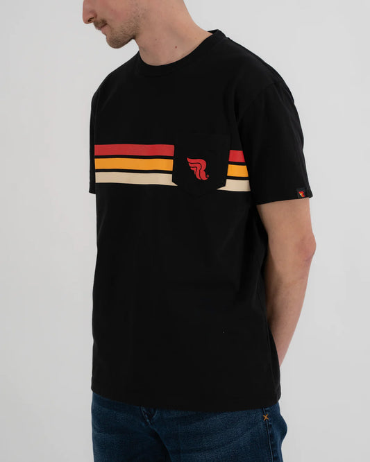 Riding Culture Stripe T-Shirt - Black