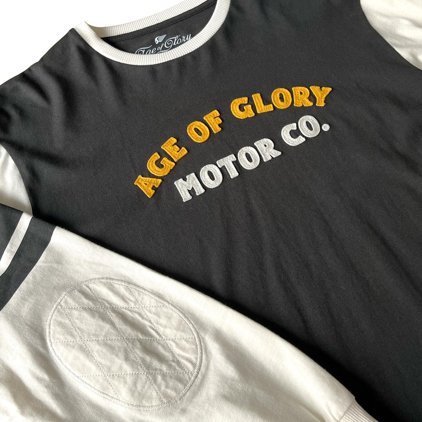 Age of Glory Authentic LS Tee - Black/Ecru