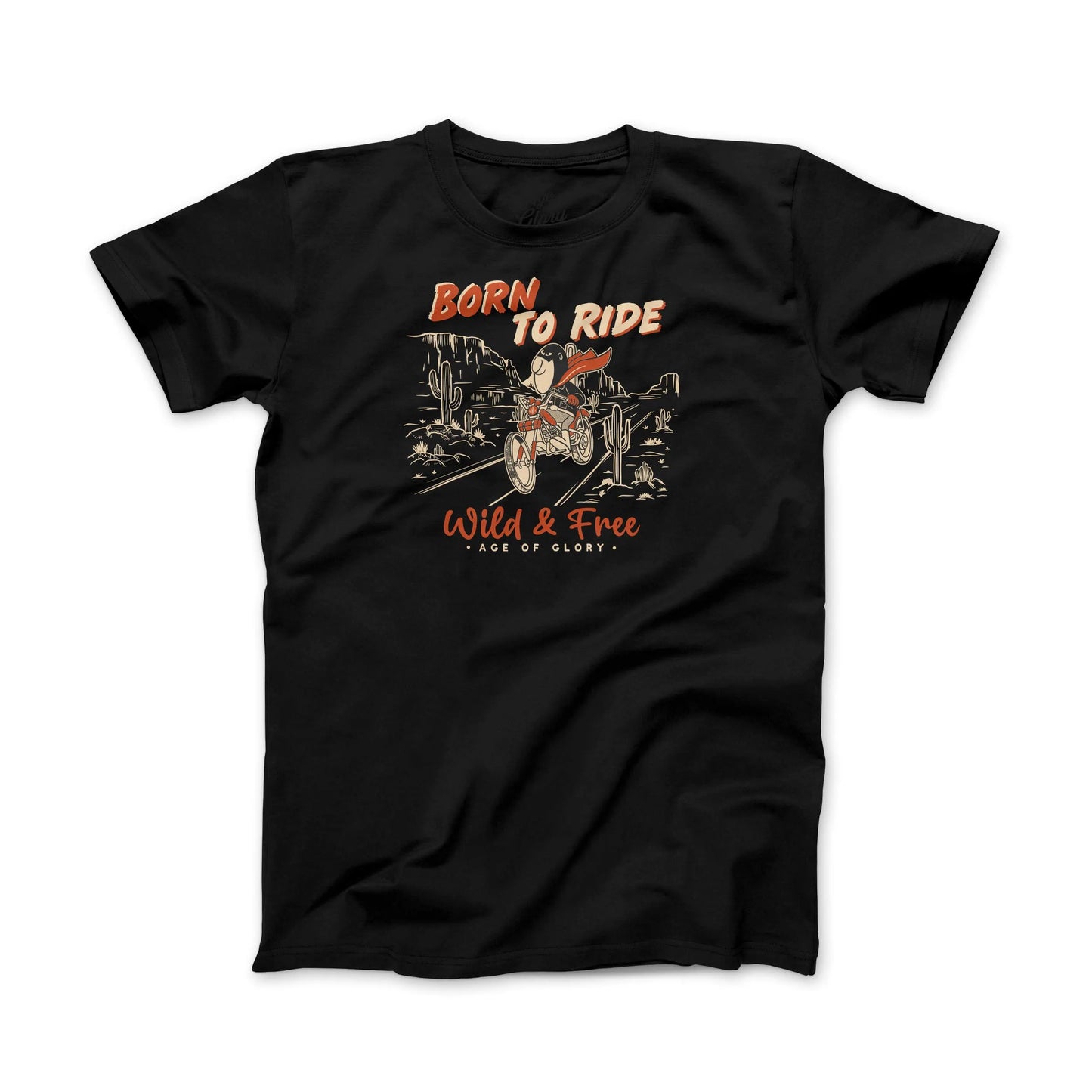Age of Glory Born To Ride Tee - Washed Black