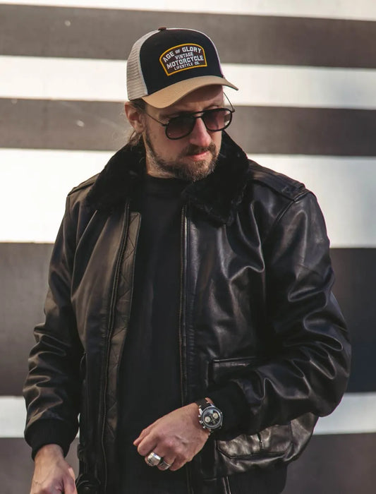 Age of Glory Buddy Trucker Cap - Khaki/Off-White