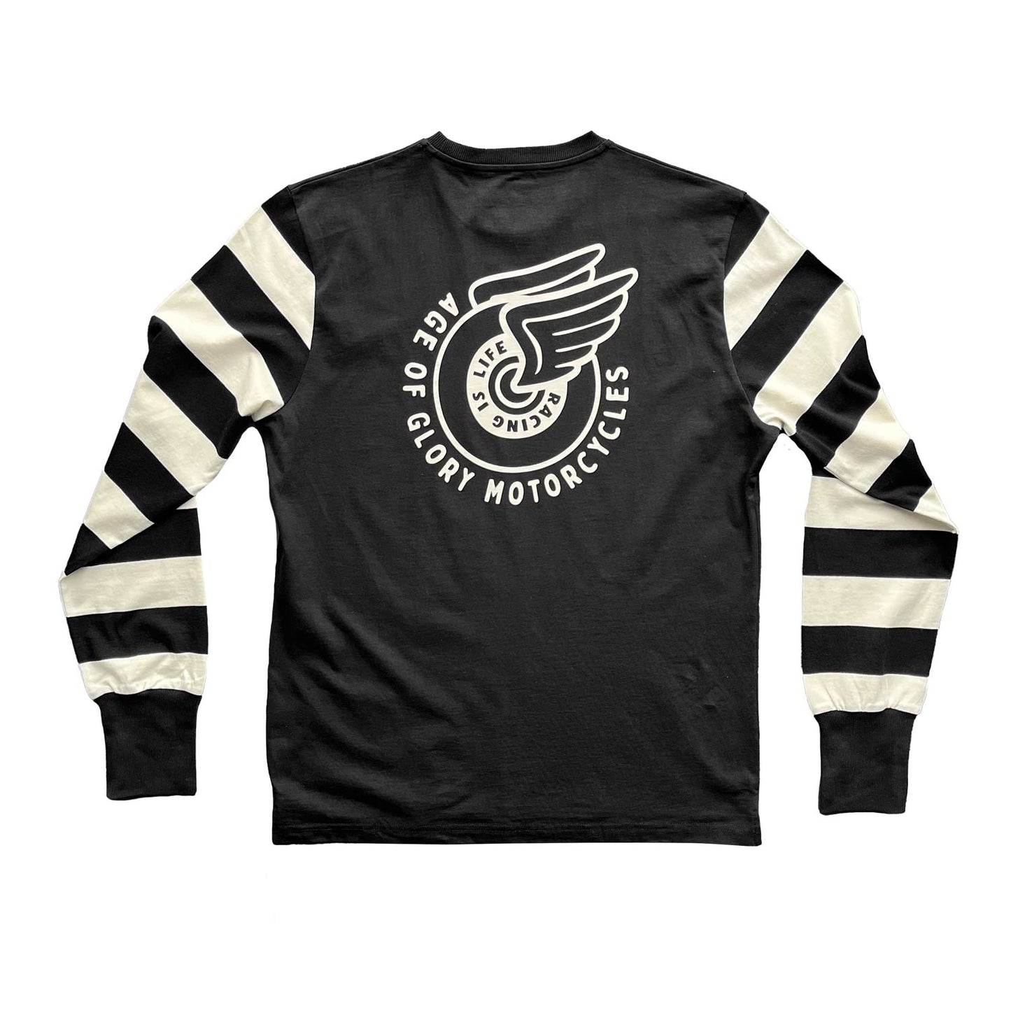 Age of Glory Champ LS Tee - Black/Ecru