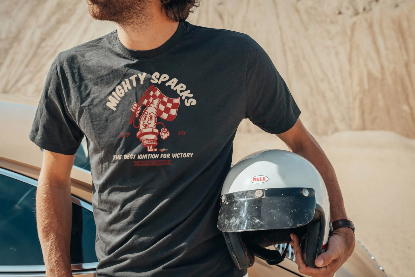 Age of Glory Mighty Sparks Tee - Washed Black