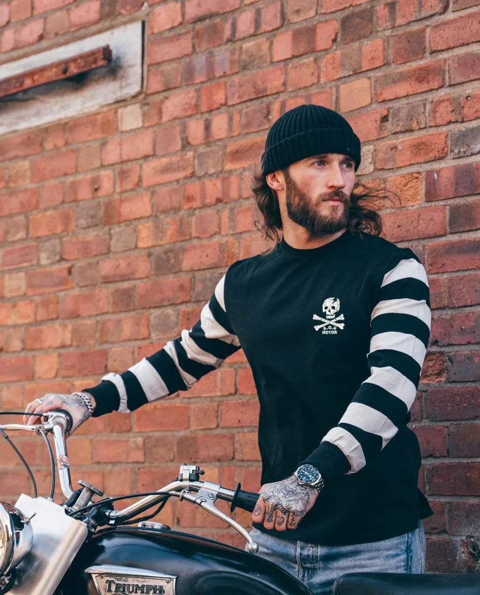 Age of Glory Marauder LS Tee - Black/Off-White