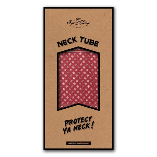 Age of Glory Kanoko Neck Tube - Red/Ecru