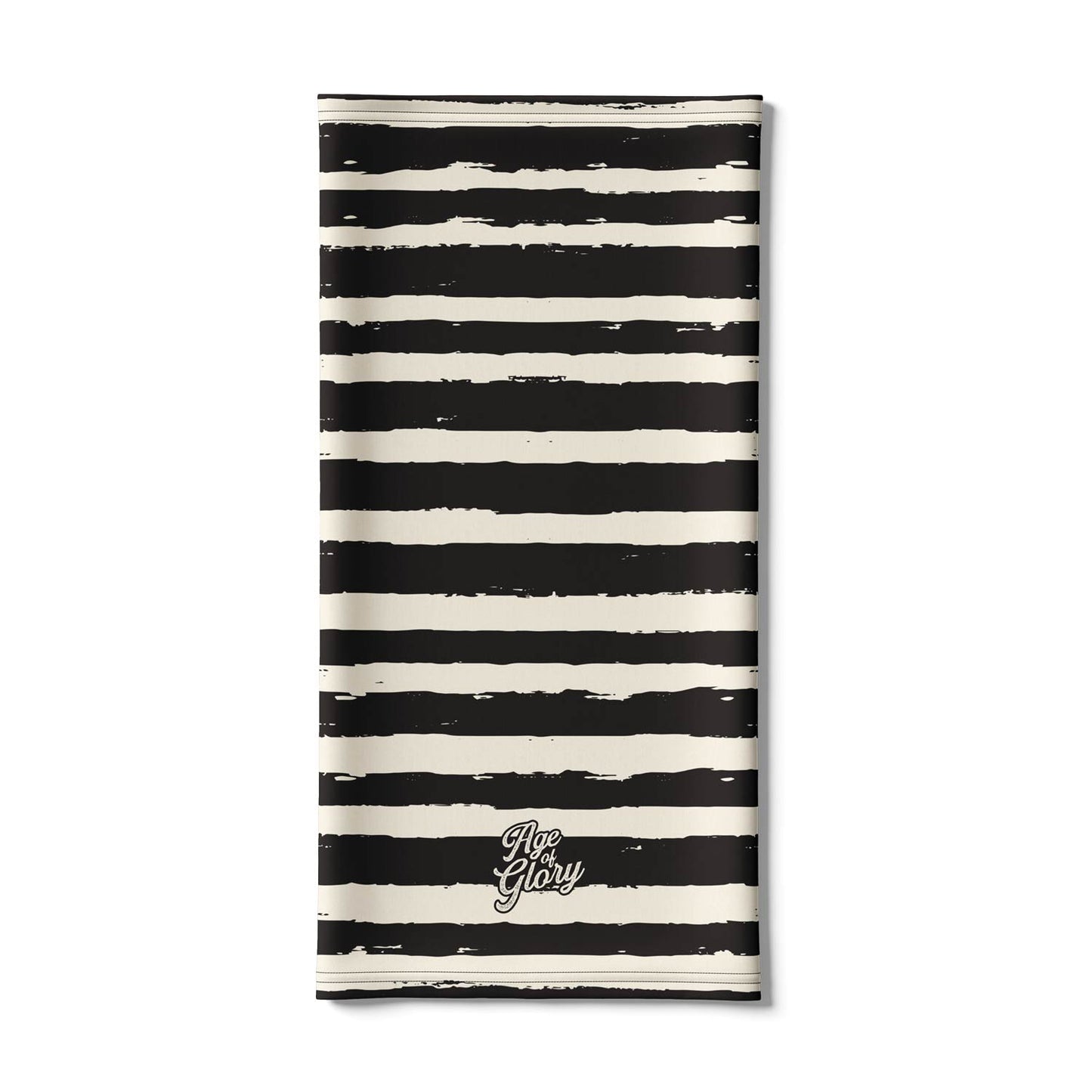 Age of Glory Painted Stripes Neck Tube - Black/Ecru