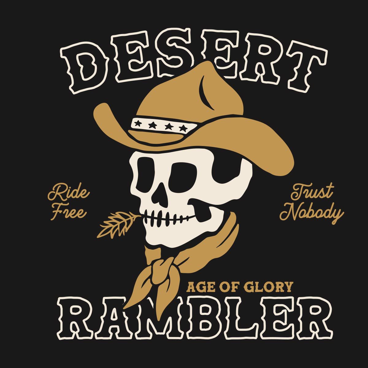 Age of Glory Rambler T-shirt - Washed Black