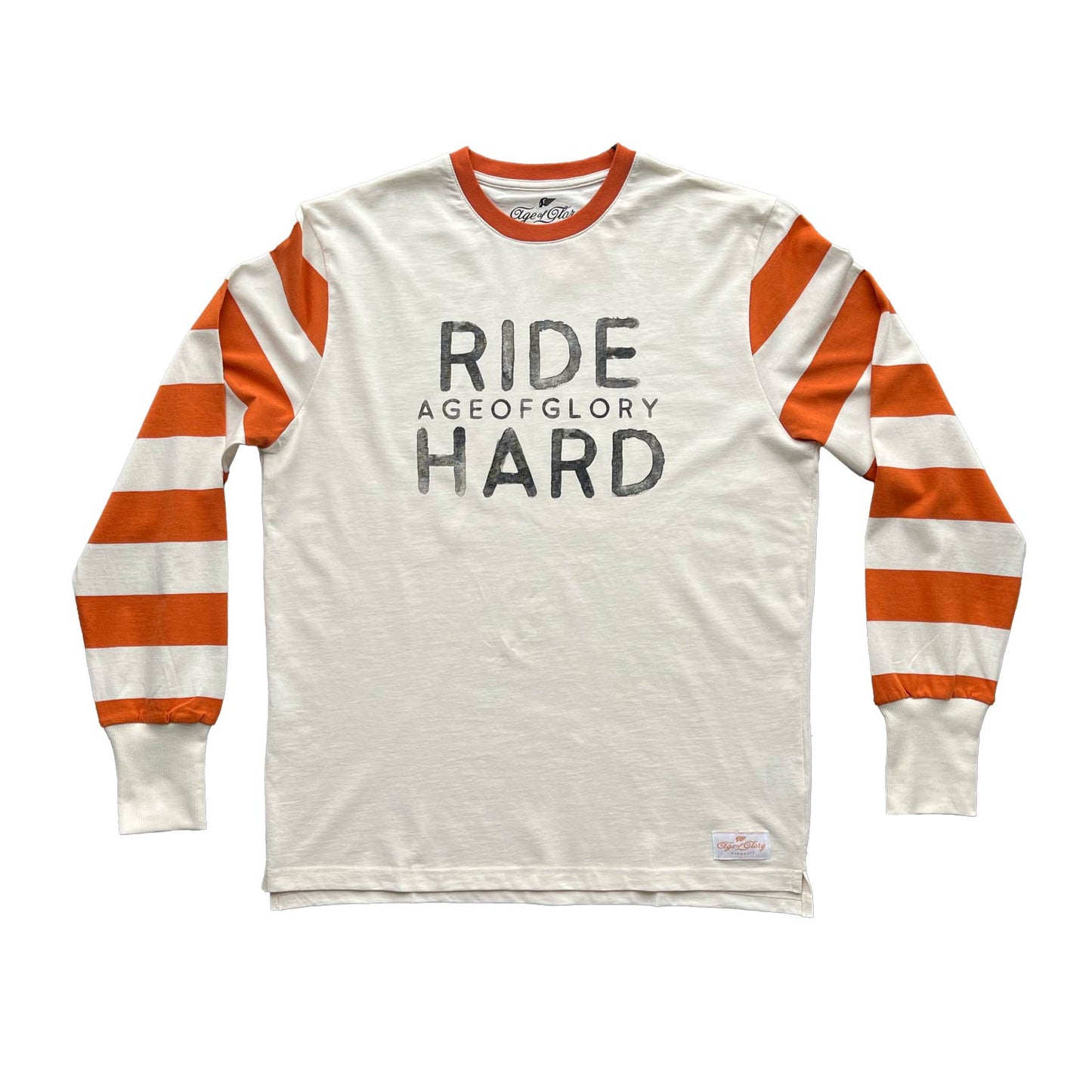 Age of Glory Ride Hard LS Tee - Ecru/Rust