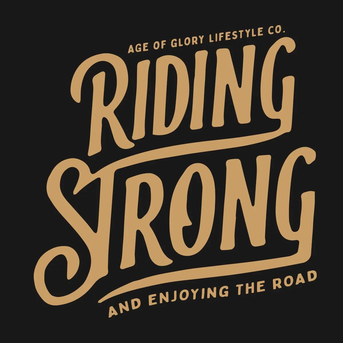 Age of Glory Riding Strong Tee - Washed Black