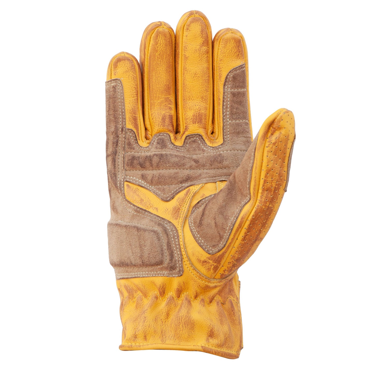 Age of Glory Rover Leather CE Gloves - Waxed Yellow