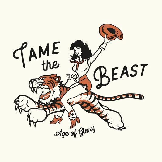 Age of Glory Tame The Beast T-shirt - Ecru