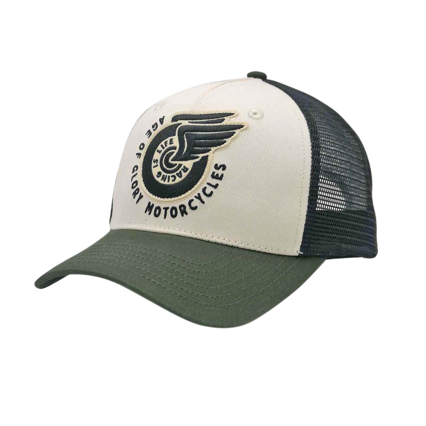 Age of Glory Champ Trucker Cap - Army Green/Ecru/Black