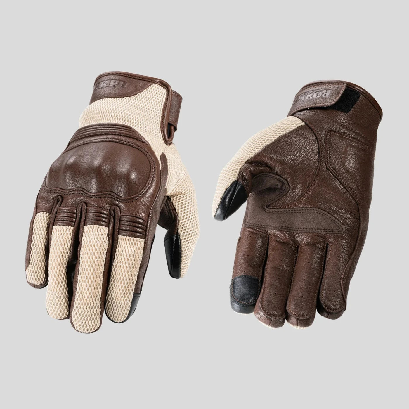 Rokker Austin Mesh Gloves - Beige