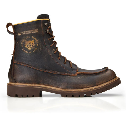 Umberto Luce MG Mens Moto Boots - Brown