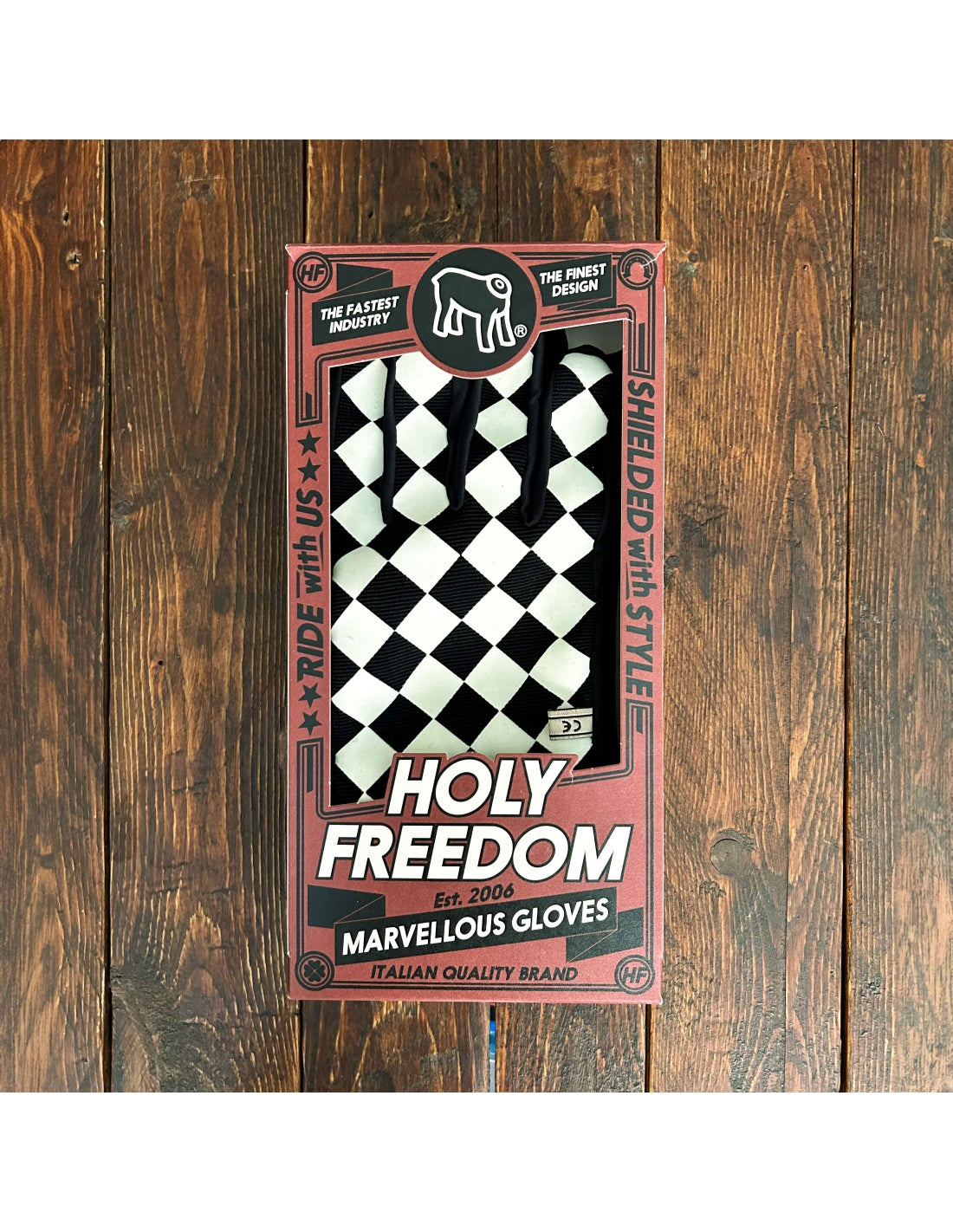 Holyfreedom Bullit Cross Gloves - Black/White