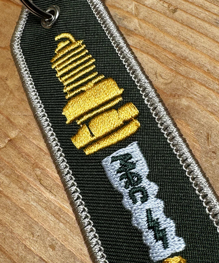 Maria Riding Company Stripe Keyring - Spark