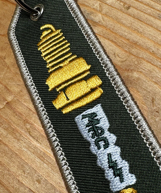 Maria Riding Company Stripe Keyring - Spark