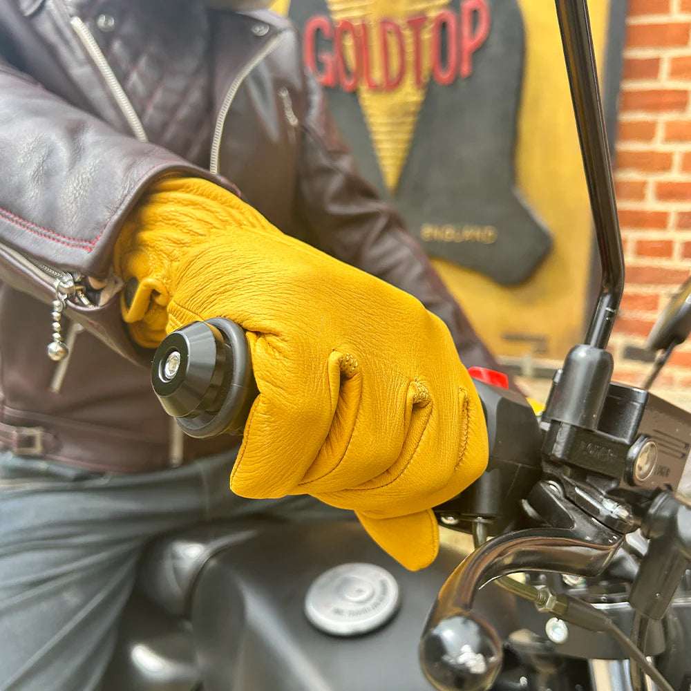 Goldtop Deerskin Roper Gloves