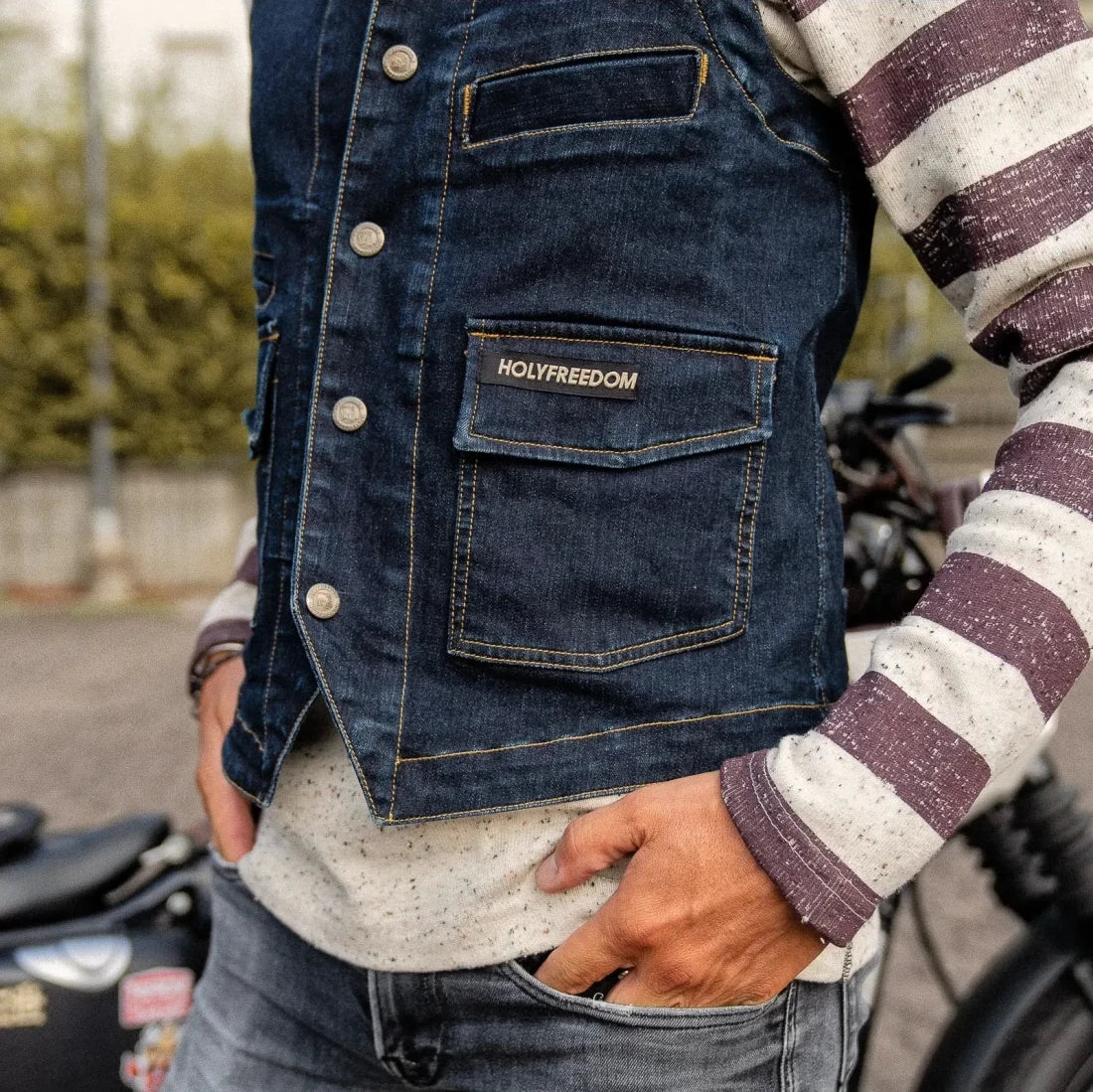Holyfreedom Gents Vest - Denim