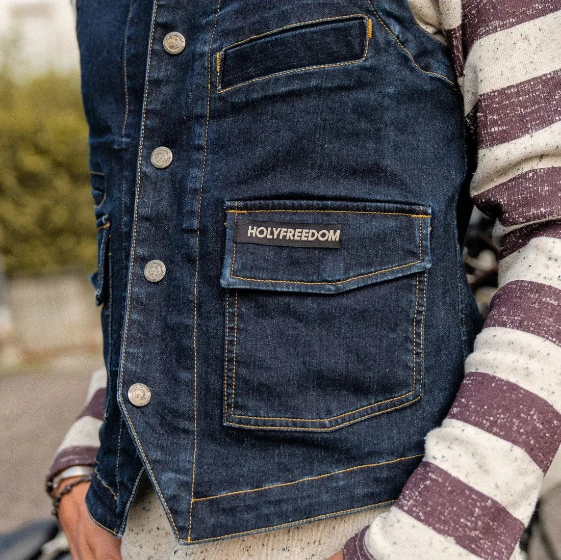 Holyfreedom Gents Vest - Denim