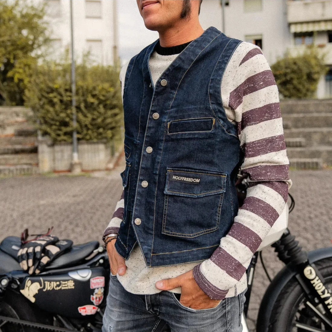 Holyfreedom Gents Vest - Denim