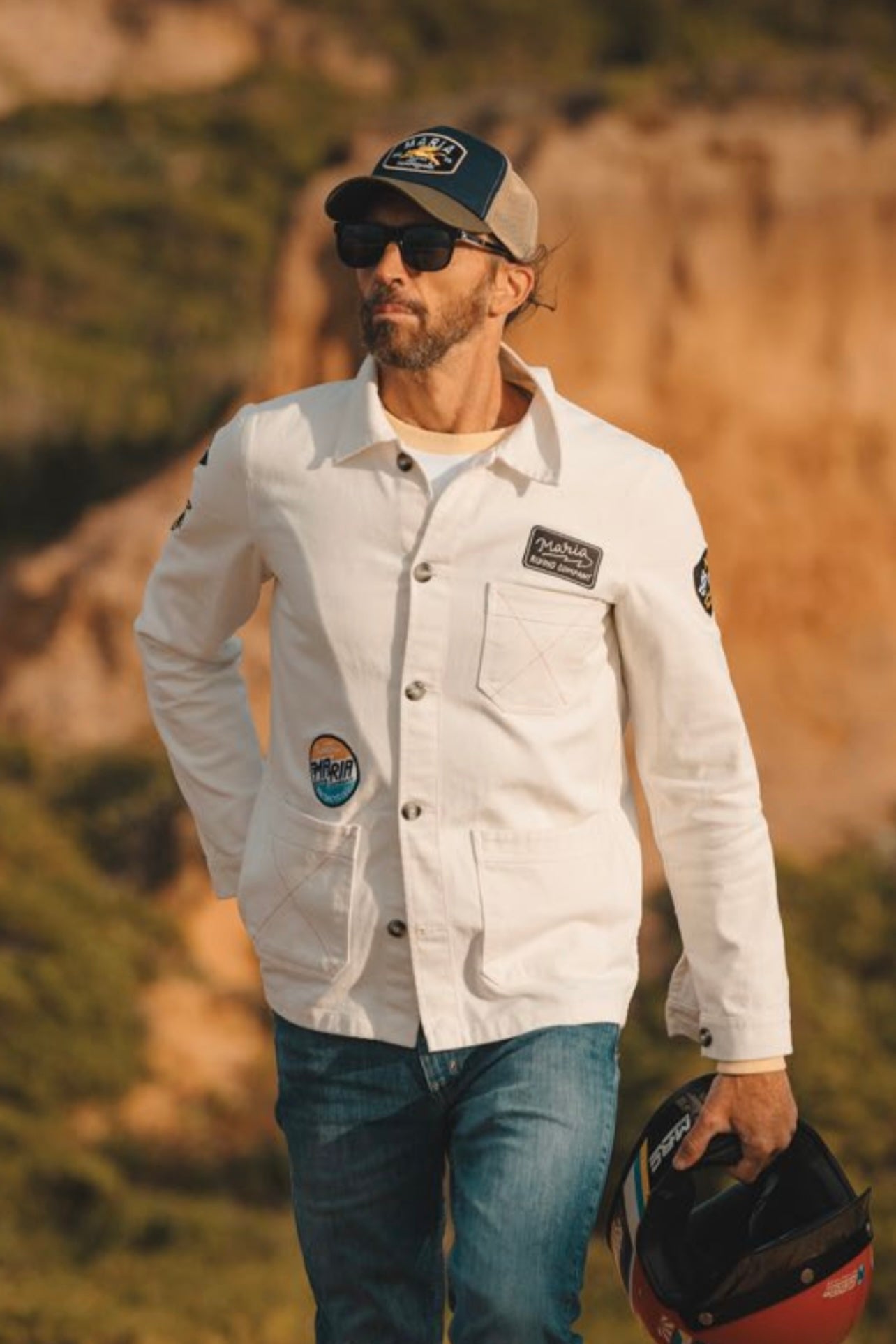 Maria Riding Company Work Jacket - White