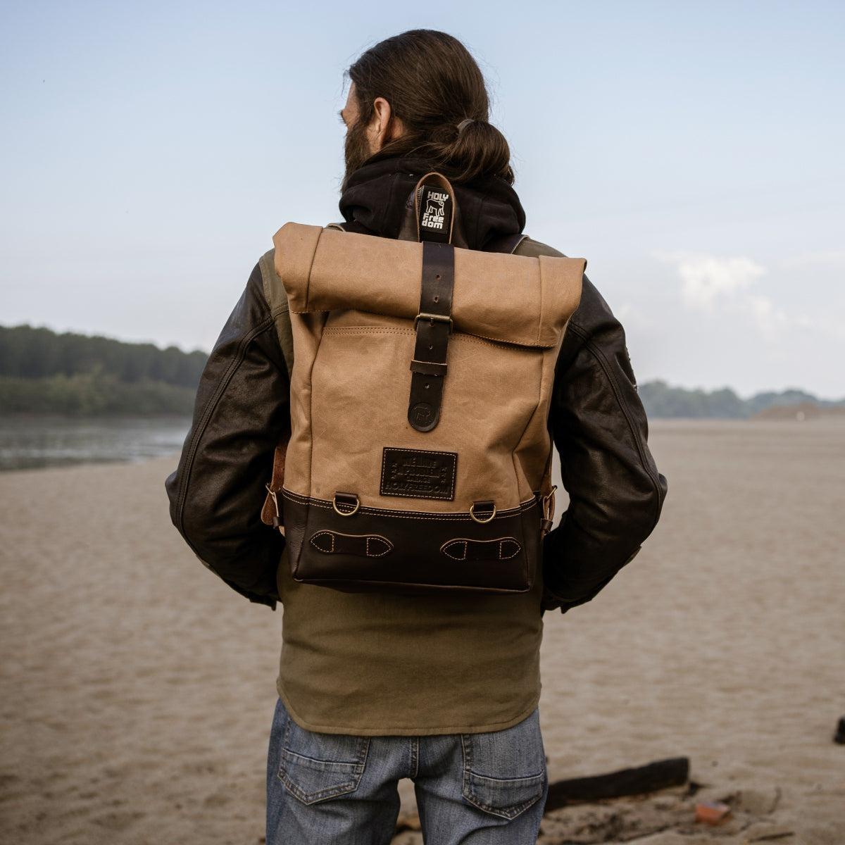 Holyfreedom Roll-Top Backpack - Sand
