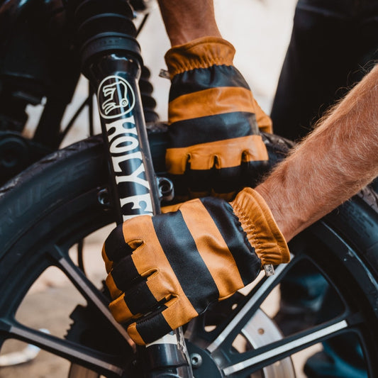 Holyfreedom Pitt Raw Gloves - Gold/Black