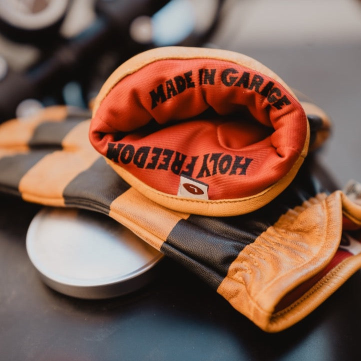 Holyfreedom Pitt Raw Gloves - Gold/Black