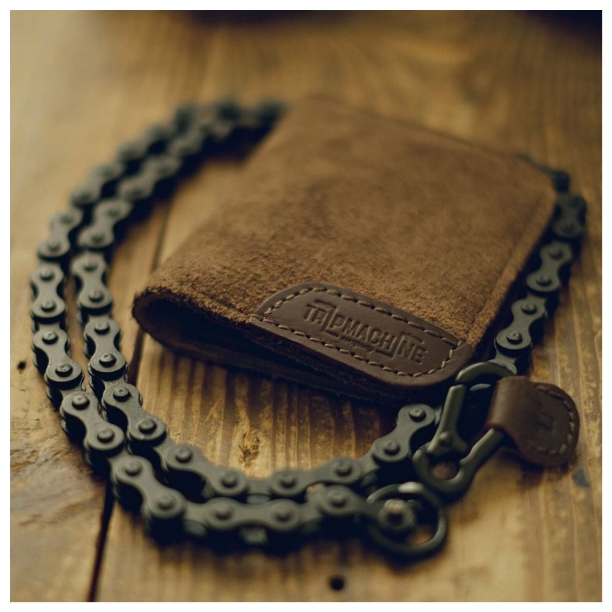 Trip Machine Moto Wallet - Tobacco